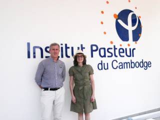 Sylvie Guillemaut, financial assistant visited Institut Pasteur du Cambodge
